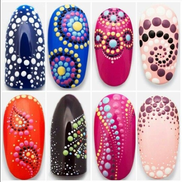 Nail art dotting/Brush tools duo and tape - Picture 2 of 2